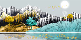 晶瓷画 抽象画 新中式