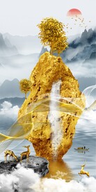 金山麋鹿发财树