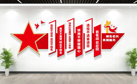 退役军人服务中心文化墙