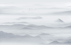 新中式山水背景墙