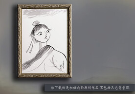 水墨漫画人物