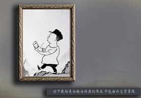 水墨壁画