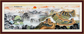 长城油画