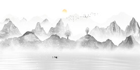 禅意山水画