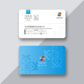 艺术花纹名片