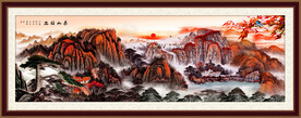 靠山风水画
