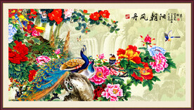 国画牡丹