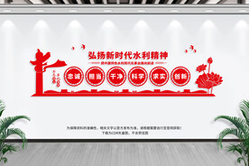 新时代水利精神文化墙