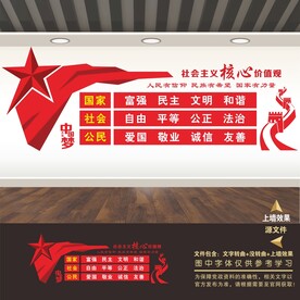社会主义核心价值观文化墙
