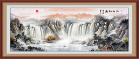 国画山水画 