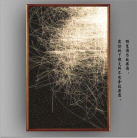 光影抽象线条装饰无框画