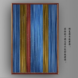 光影抽象线条装饰无框画