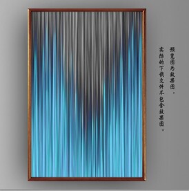 光影抽象线条装饰无框画