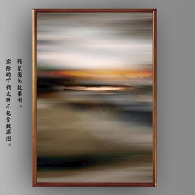 抽象霞光山水油画装饰画