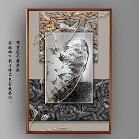 抽象时尚美女玄关装饰画