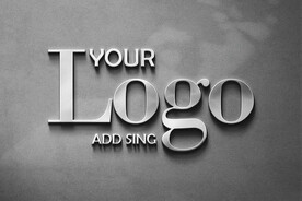 金属logo样机