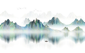 抽象山水画
