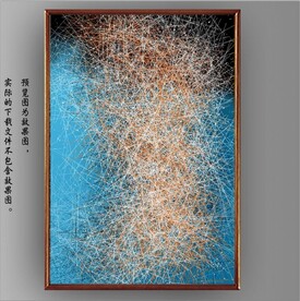 光影抽象线条装饰无框画