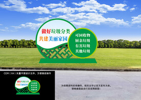 垃圾分类 户外造型