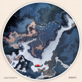禅意水墨画