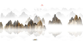 新中式水墨画
