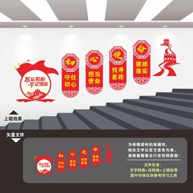 党建楼梯文化墙