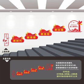 党建楼梯文化墙