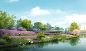 景观效果图公园效果图河道效果图