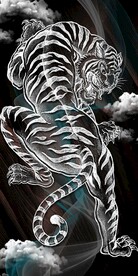 中式老虎装饰画