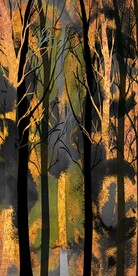 中式树林金色玄关