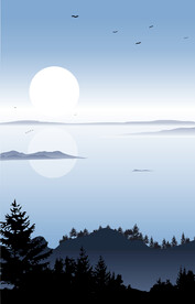水墨山水画