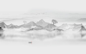 新中式背景墙