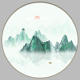 抽象山水画