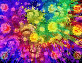 抽象油画