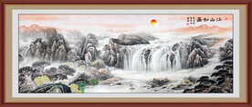 江山如画山水画