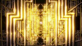 黄金光线空间循环穿梭视频大屏幕