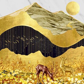 金山发财鹿