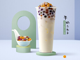 牛奶三丸子