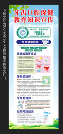 牙齿口腔保健知识展架