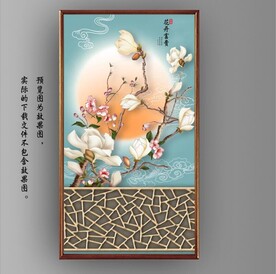 新中式花开富贵花鸟国画装饰画