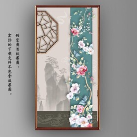 新中式花开富贵花鸟国画装饰画