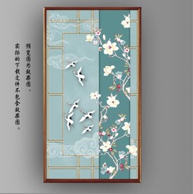 新中式花开富贵花鸟国画装饰画