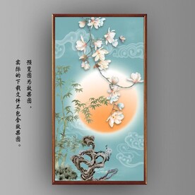 新中式花开富贵花鸟国画装饰画