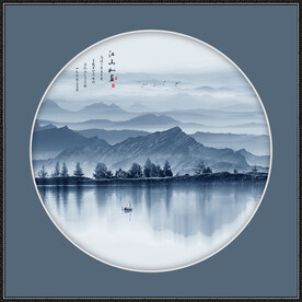 水墨山水画