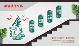 廉洁行医楼梯文化