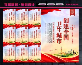 创建卫生城市展板