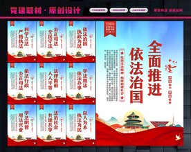 依法治国展板