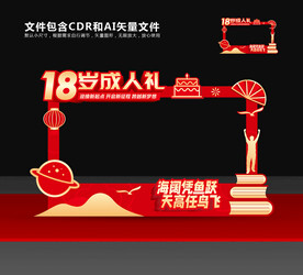 18岁成人礼拍照框