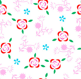 数码碎花卡通印花