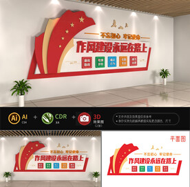 作风建设文化墙